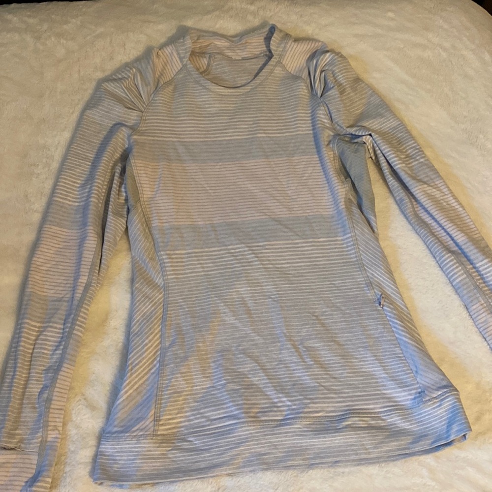 Lululemon long-sleeve striped shirt